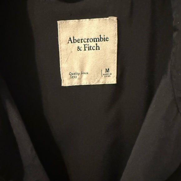 Abercrombie & Fitch Black Tie Front Cropped Blouse Size M - Picture 2 of 3